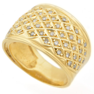 #25955 Anel em Ouro Amarelo com Diamantes
