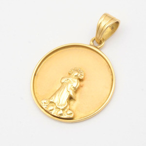 #37806 Medalha N. S. Conceição em Ouro Amarelo 18K