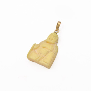 #38670 Pingente Buda em Ouro Amarelo 18K com Marfim