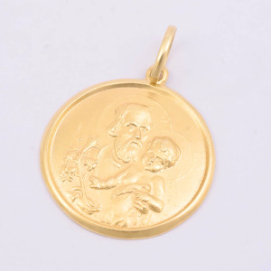 #33509 Medalha São José em Ouro Amarelo 18K