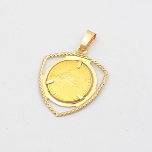 #38962-Medalha em Ouro Amarelo 18K